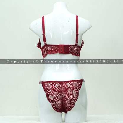 Women's Soft Padded Net Bralette Set (LV-2022)