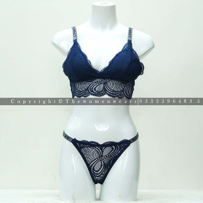 Women's Soft Padded Net Bralette Set (LV-2022)