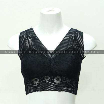 Ladies Seamless Wide Shoulder Lingerie Bralette (3106)