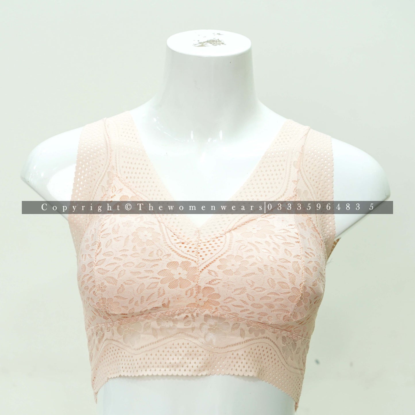 Ladies Seamless Wide Shoulder Lingerie Bralette (3106)