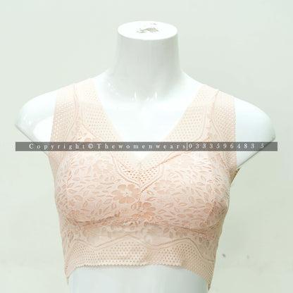 Ladies Seamless Wide Shoulder Lingerie Bralette (3106)