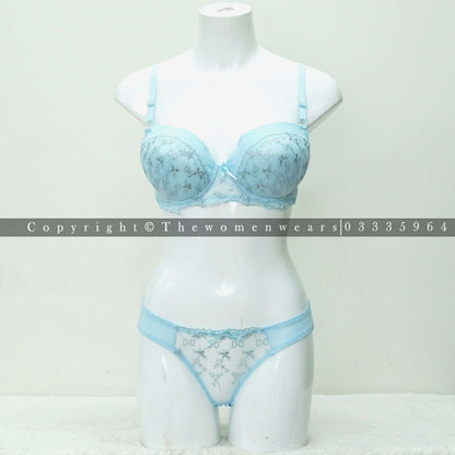 Women's Comfortable Push Up Floral Lingerie Set (6619-1)