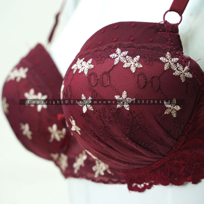 Women's Comfortable Push Up Floral Lingerie Set (6619-1)