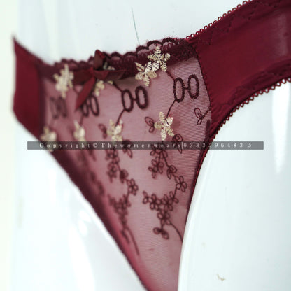 Women's Comfortable Push Up Floral Lingerie Set (6619-1)