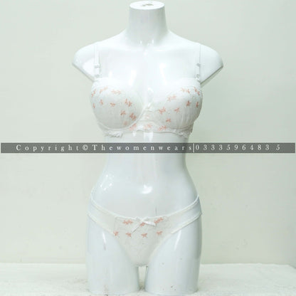 Women's Comfortable Push Up Floral Lingerie Set (6619-1)