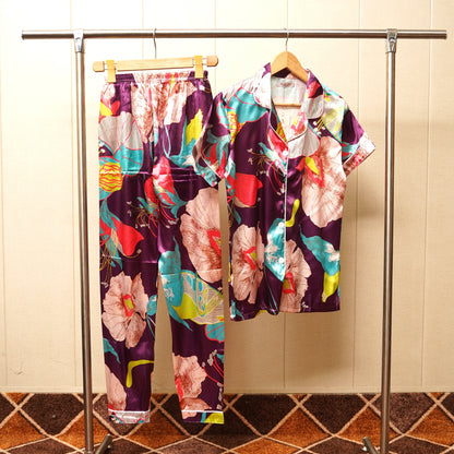 Multicolor Printed Women's pajama set (WF-017)