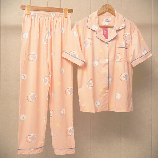 Floral Printed Night Suit Set (WF-009)
