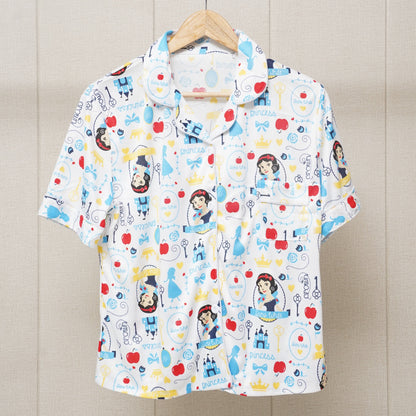 Collar Shirt And Pants 2 Piece Sleep Pajama Set (WF-006)
