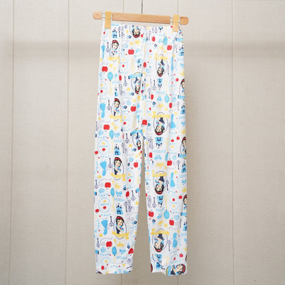 Collar Shirt And Pants 2 Piece Sleep Pajama Set (WF-006)