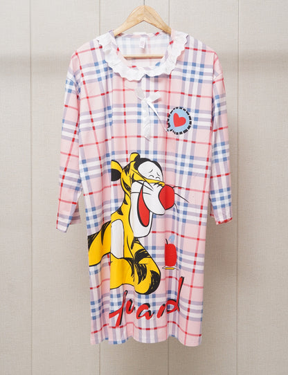 Long Sleeve Printed Check Shirt product view 2
