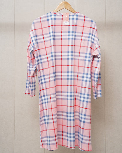 Long Sleeve Printed Check Shirt product view 3