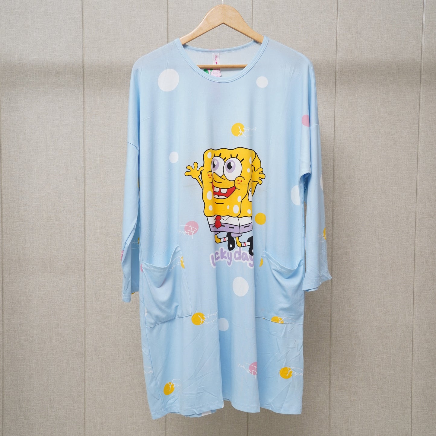 SpongeBob full slevees pocket shirt