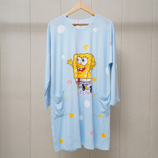 SpongeBob full slevees pocket shirt