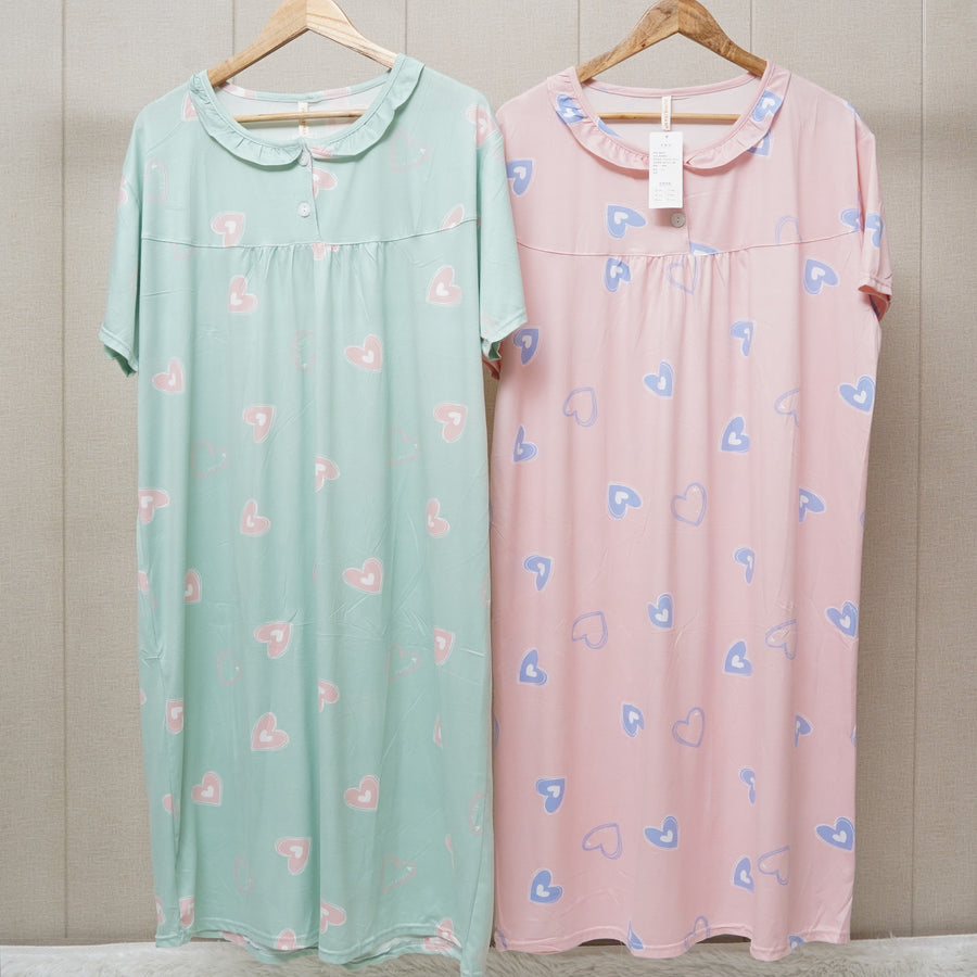 Heart  printed long T-shirt