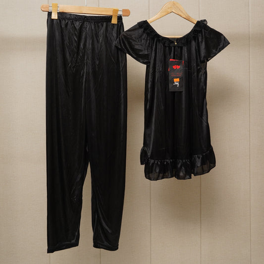 Froq style round neck nighty dress
