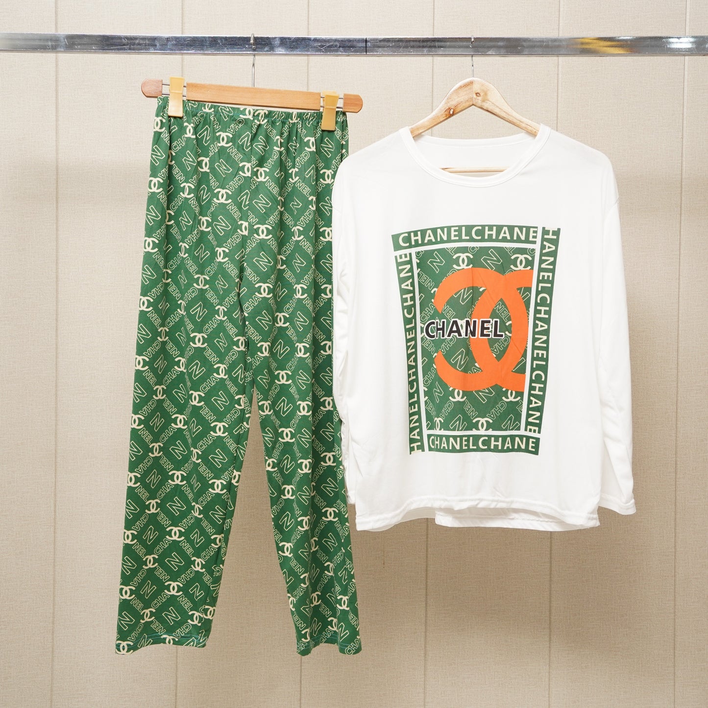 Printed full sleeves trouser shirt