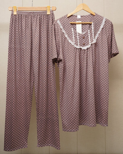 Confliace neck night dress