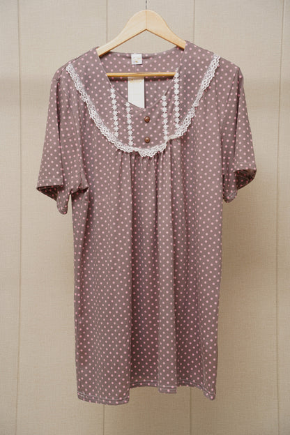 Confliace neck night dress