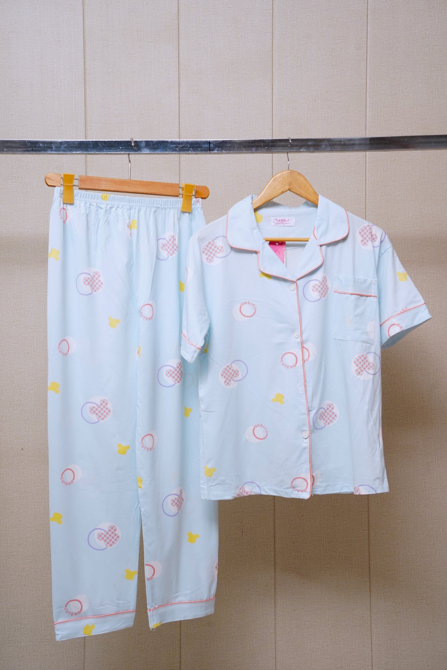 Printed cambric trouser shirt