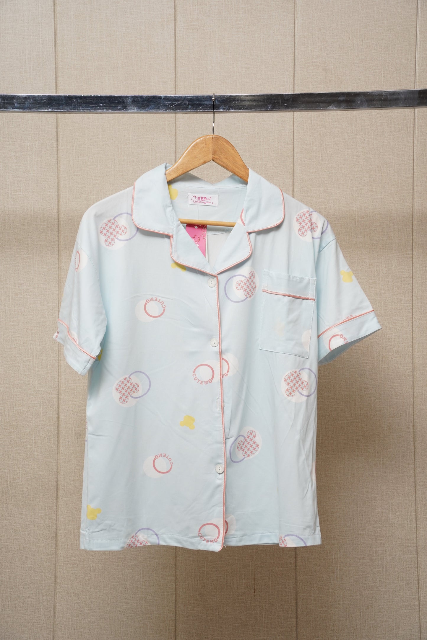 Printed cambric trouser shirt