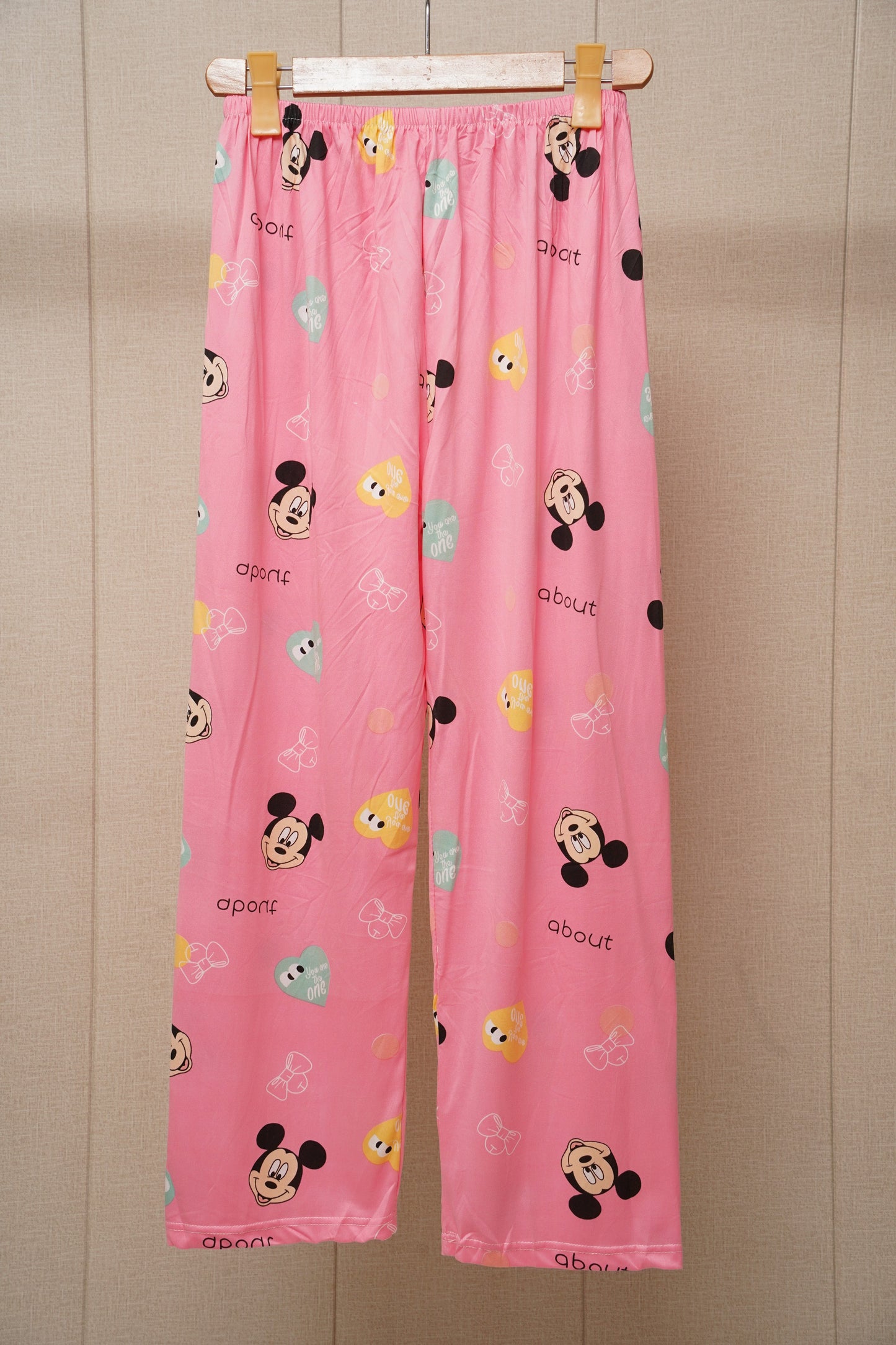 Mickey mouse printed trouser shirt
