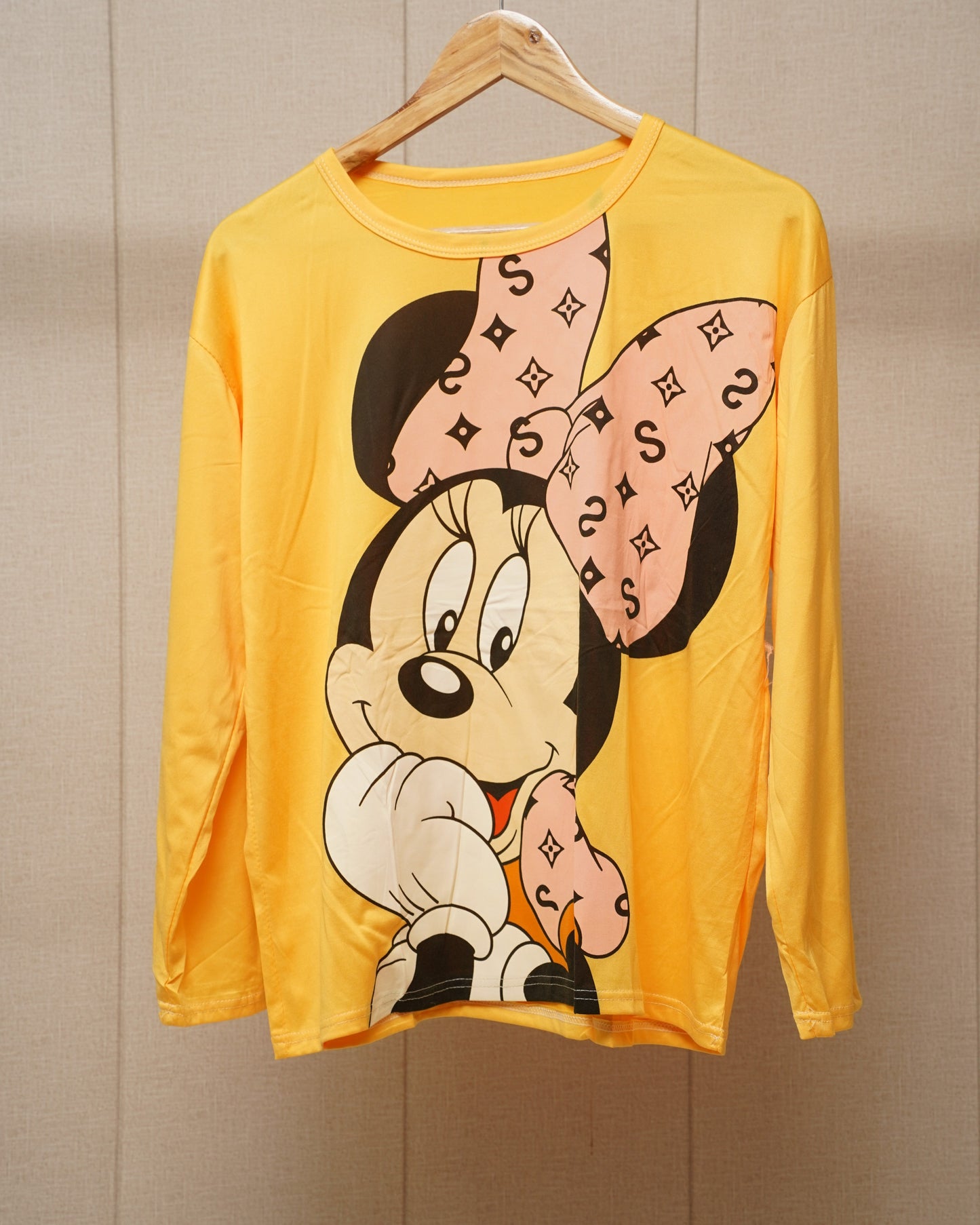 Cotton Printed Mickey Minnie trouser shirt