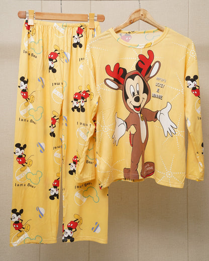I Am Bear Print Sleepwear product view 1