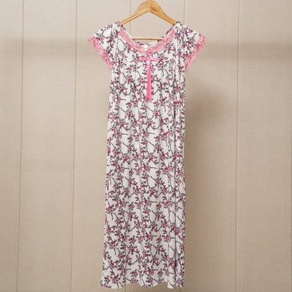 Cap Sleeves Floral Nightgown WF020 product view 1