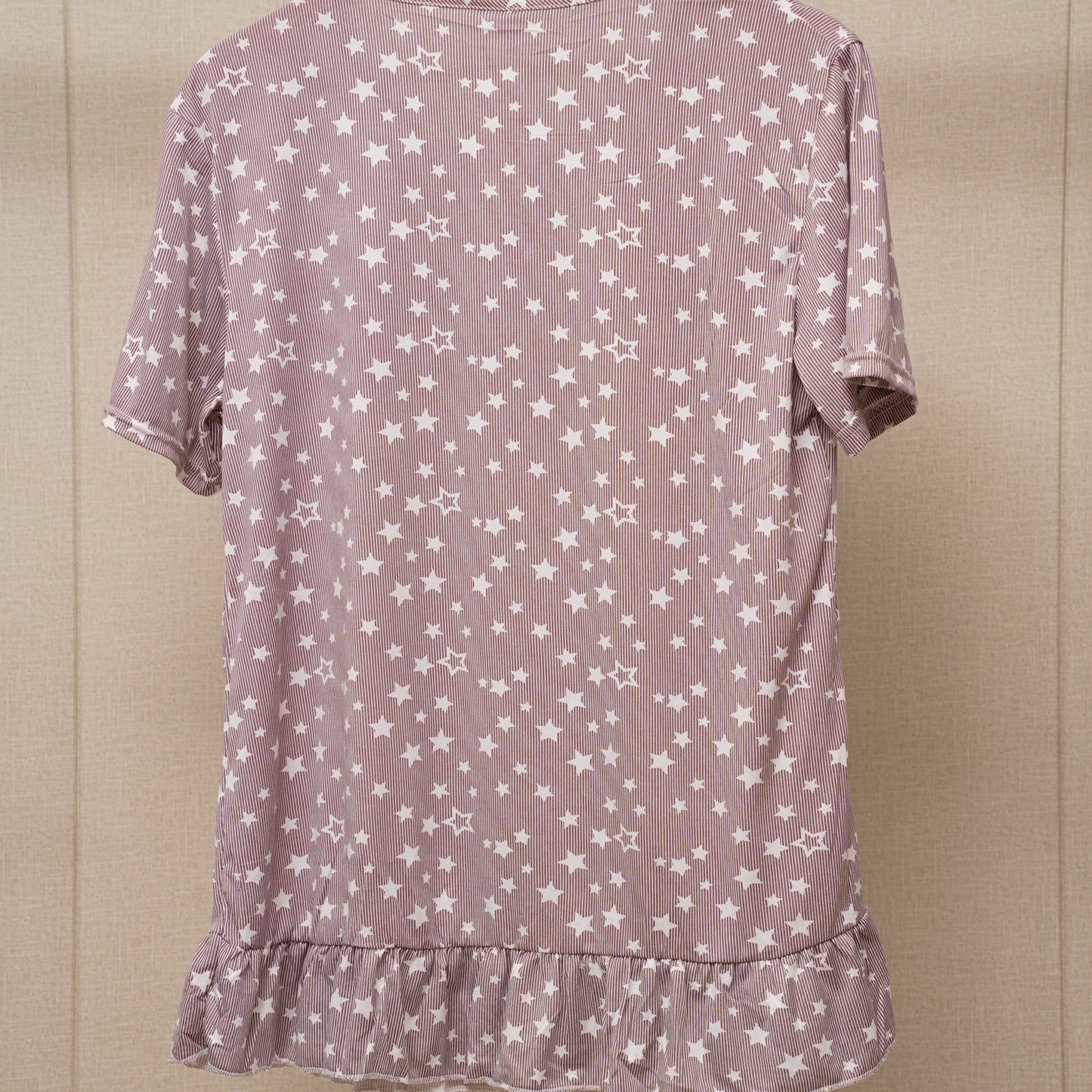 Top and bottom lace shirt with pajama (WF-022)