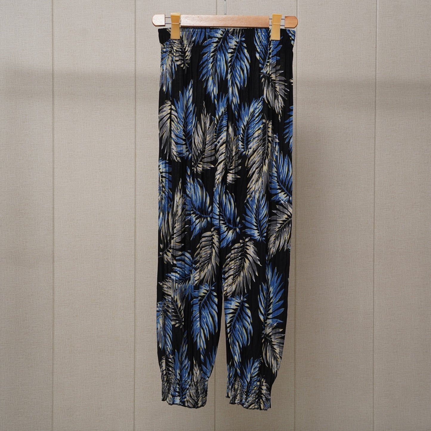 Black Printed Linen Palazzo (PL002)