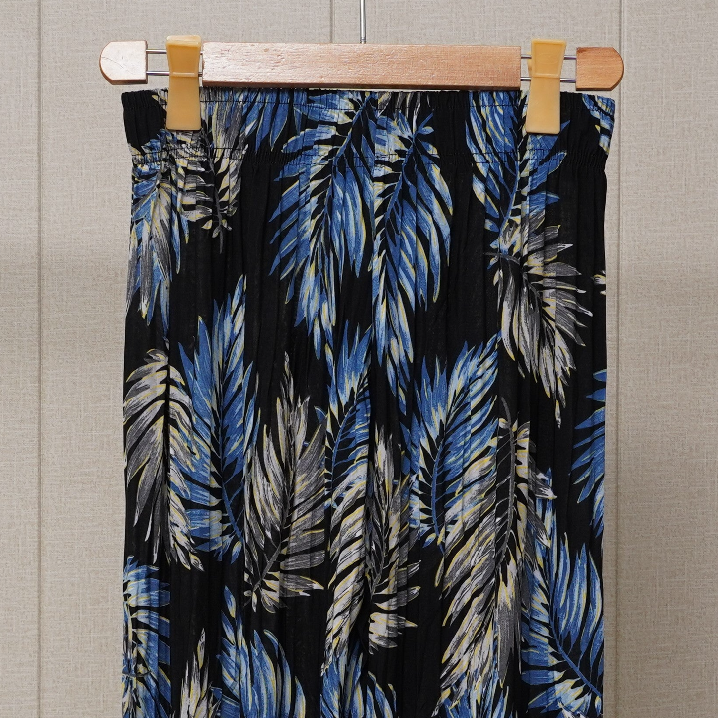Black Printed Linen Palazzo (PL002)