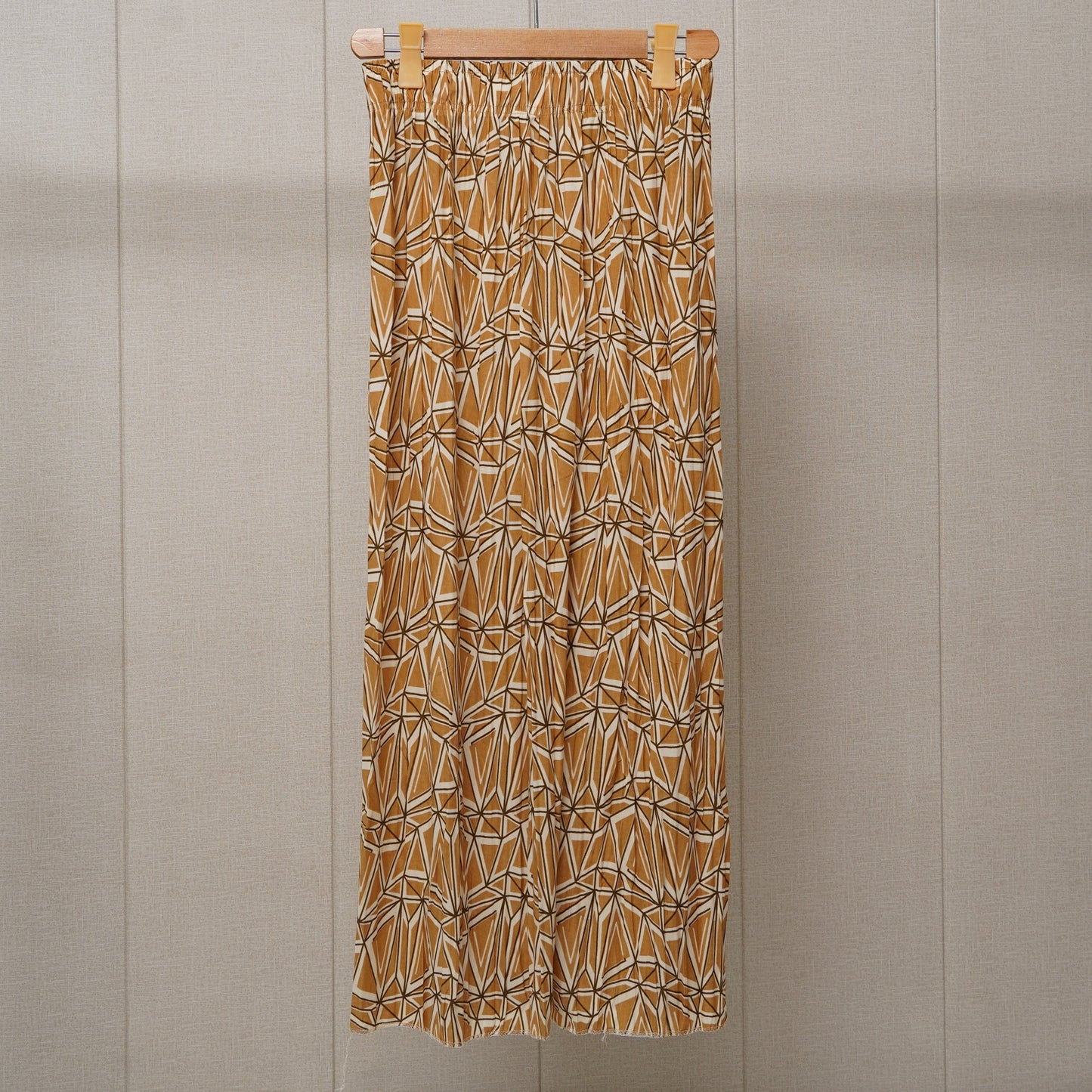 Peach Printed Linen Palazzo (PL005)