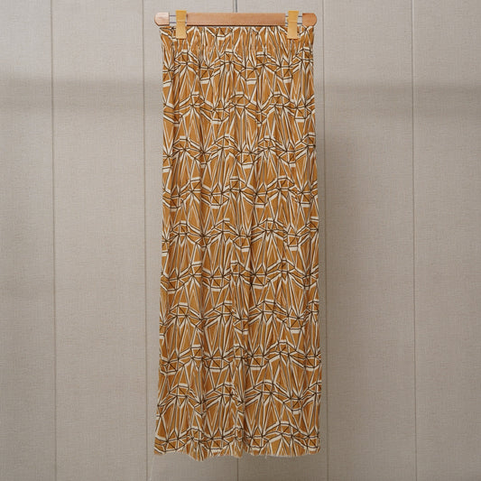 Peach Printed Linen Palazzo (PL005)
