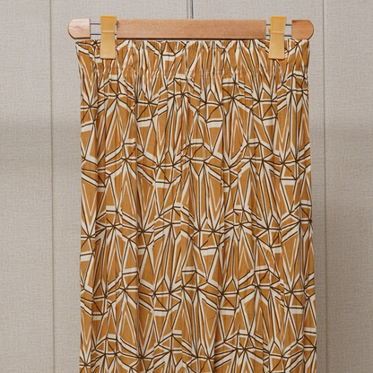 Peach Printed Linen Palazzo PL005 product view 2