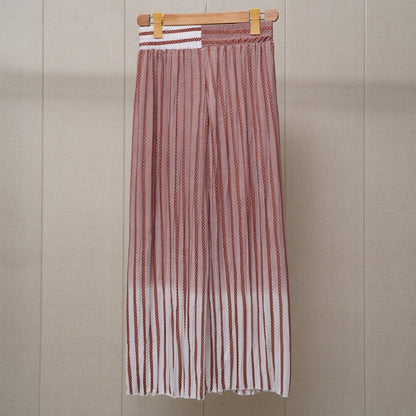 Pink Printed Linen Palazzo PL007 product view 1
