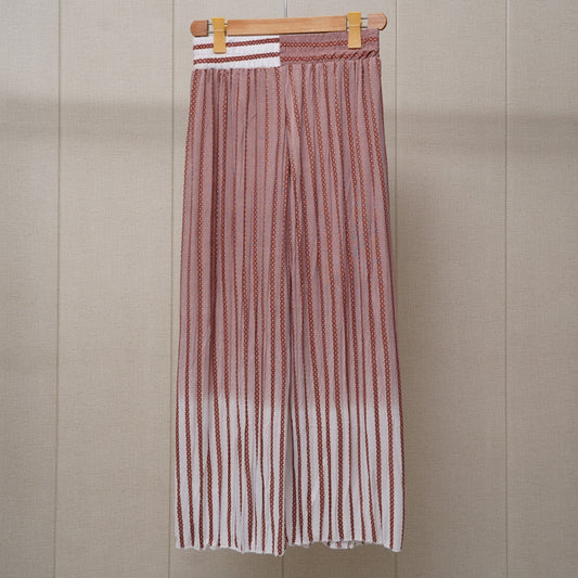 Pink Printed Linen Palazzo (PL007)