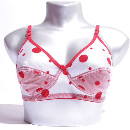 Floral Cotton Net Bra (859)