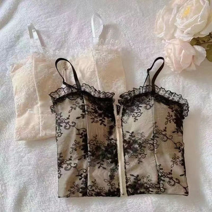 Lace Zip Camisole 6352 view 5
