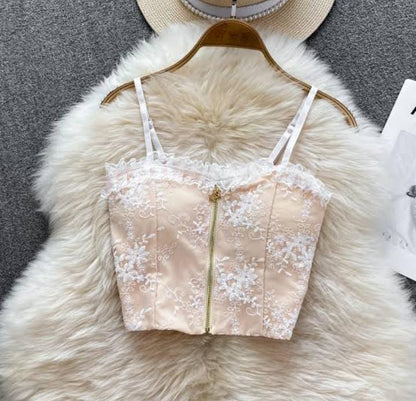 Lace Zip Camisole 6352 view 3