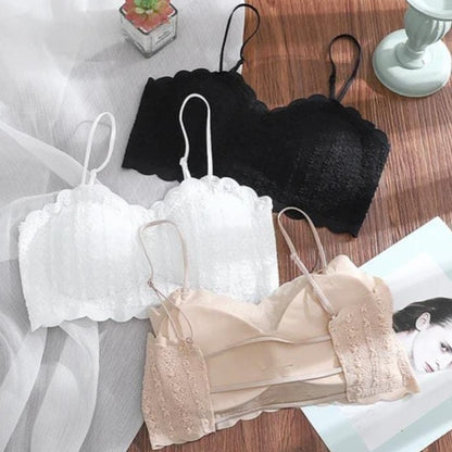 Lace Net Half Cup Bralette 6354 product view 1