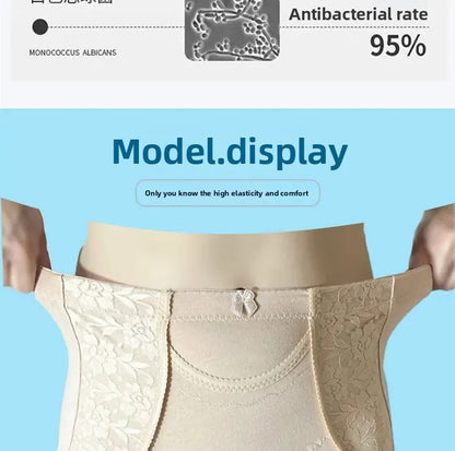 High Waist Pocket Design Cotton Underwear HWU001