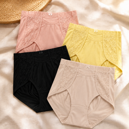 HWU001 pocket panty in Pink Yellow Black and Beige