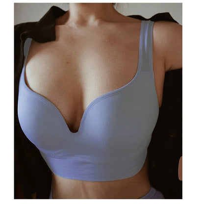 Push Up Cotton Wireless Sports Vest (2374)