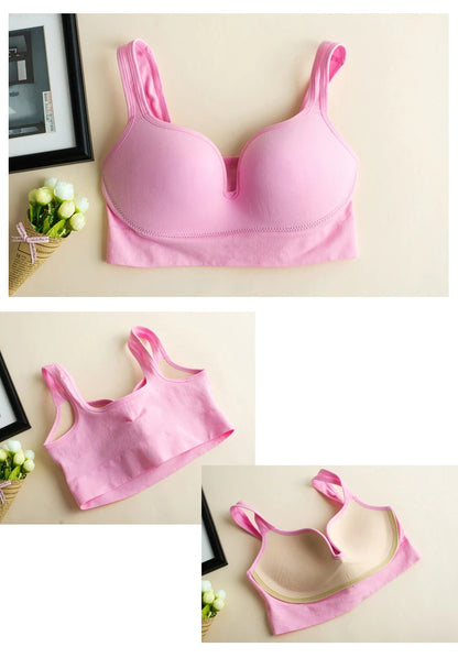 Push Up Cotton Wireless Sports Vest (2374)