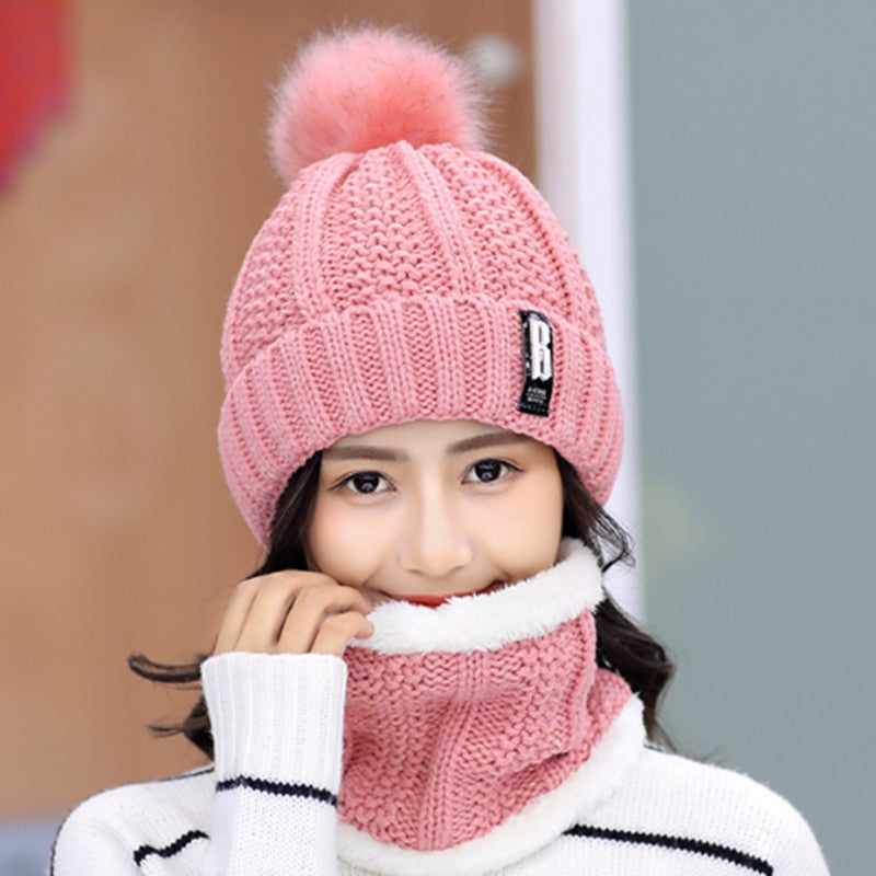 Trendy and Fashionable women winter Neck Scarf With Fur Inside (T-2383)_1