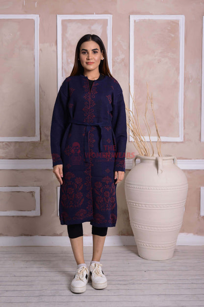 Ebony Clay Belted Cardigan CGN11 product view 1