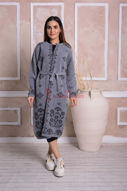 Storm Grey Belted Cardigan CGN18 product view 1
