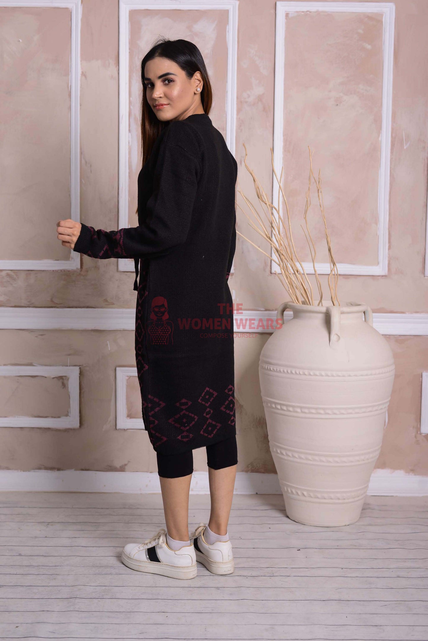 Imported Front Open Cinder Cozy Belted Cardigan Sweater - (CGN05)