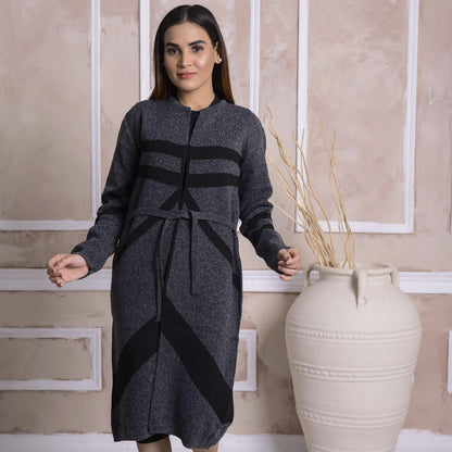 Charcoal Belted Cardigan CGN27 product view 1