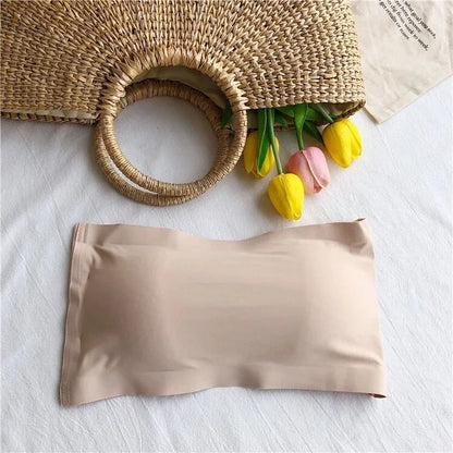 Ice Silk Strapless Tube Bra 8801 view 1